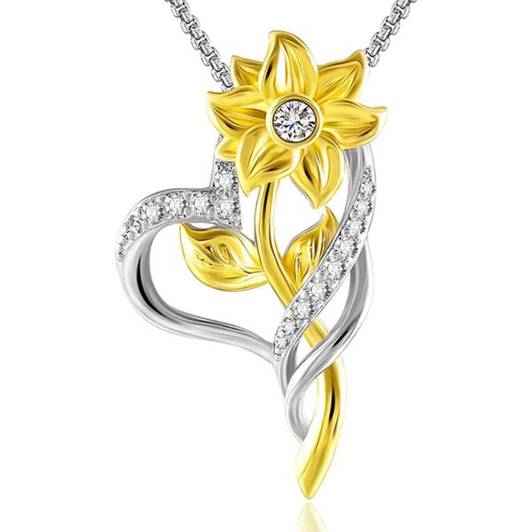 sunflower heart necklace women fashion australia crystal zirconia statement necklaces female bridal wedding jewelry gifts, Silver
sunflower heart necklace women fashion australia crystal zirconia statement necklaces female bridal wedding jewelry gifts, Silver