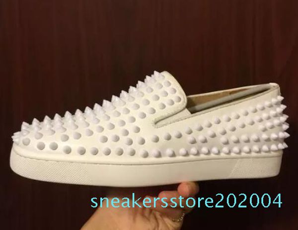 2020 new luxury black gold glitter sequins red bottom shoes designer high spikes toe genuine leather flats party wedding sneakers s04
2020 new luxury black gold glitter sequins red bottom shoes designer high spikes toe genuine leather flats party wedding sneakers s04