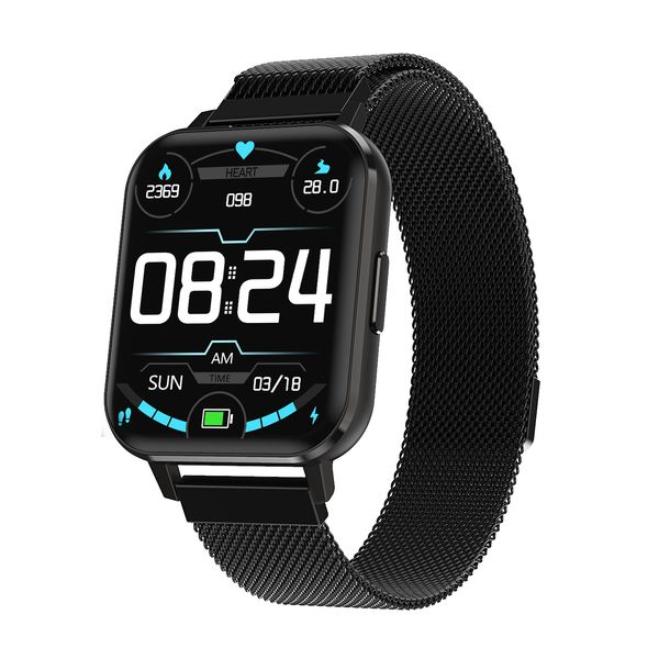 smart bracelet 1.78 inch 320*385 high resolution sports alarm clock music heart rate blood pressure blood oxygen ecg, Slivery;black 
smart bracelet 1.78 inch 320*385 high resolution sports alarm clock music heart rate blood pressure blood oxygen ecg, Slivery;black