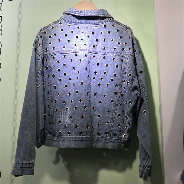 new heavy jeans coat female back riveting nail hollow out denim jacket for women fashion short bf students cowboy coats jackets, Black;brown
new heavy jeans coat female back riveting nail hollow out denim jacket for women fashion short bf students cowboy coats jackets, Black;brown