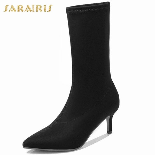 sarairis 2020 new arrivals pointed toe slip on fashion boots women shoes thin high heels ins spring autumn shoes lady boots, Black
sarairis 2020 new arrivals pointed toe slip on fashion boots women shoes thin high heels ins spring autumn shoes lady boots, Black