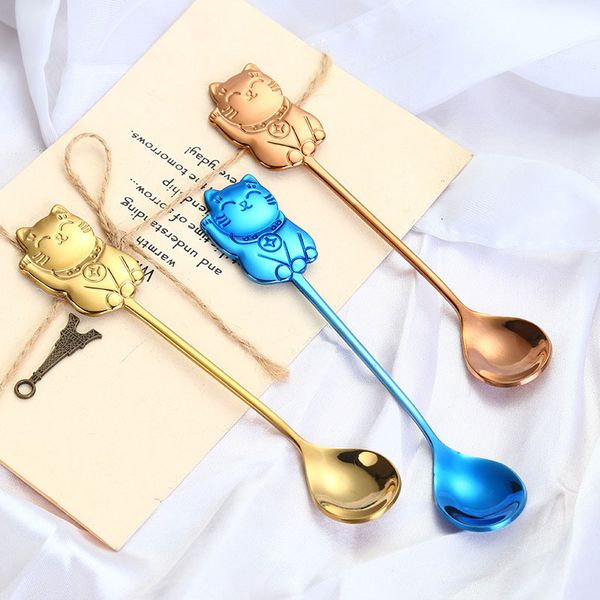 dropshipping creative 304 stainless steel cartoon lucky cat spoon gift coffee stirring spoon ice cream dessert spoons kitchen tools t3702
dropshipping creative 304 stainless steel cartoon lucky cat spoon gift coffee stirring spoon ice cream dessert spoons kitchen tools t3702