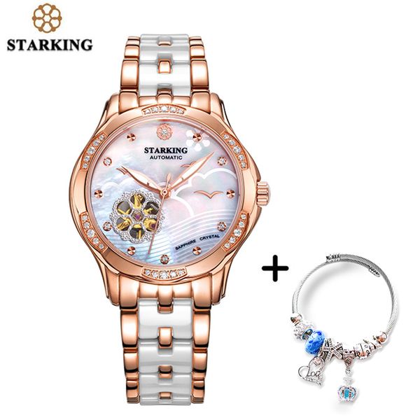 starking automatic lady watch rose gold steel case dress watches bracelet set skeleton transparent watch women, Slivery;brown
starking automatic lady watch rose gold steel case dress watches bracelet set skeleton transparent watch women, Slivery;brown