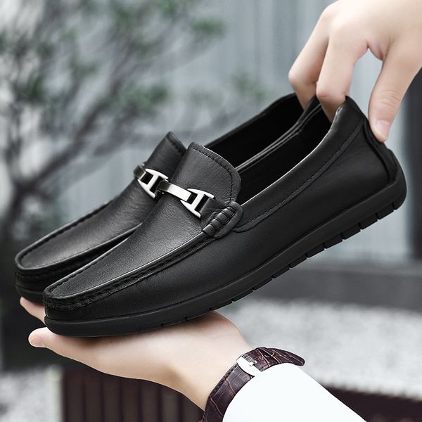 men's casual shoes men moccasins autumn fashion boat shoes male genuine leather brand slip-on classic men's loafers, Black
men's casual shoes men moccasins autumn fashion boat shoes male genuine leather brand slip-on classic men's loafers, Black