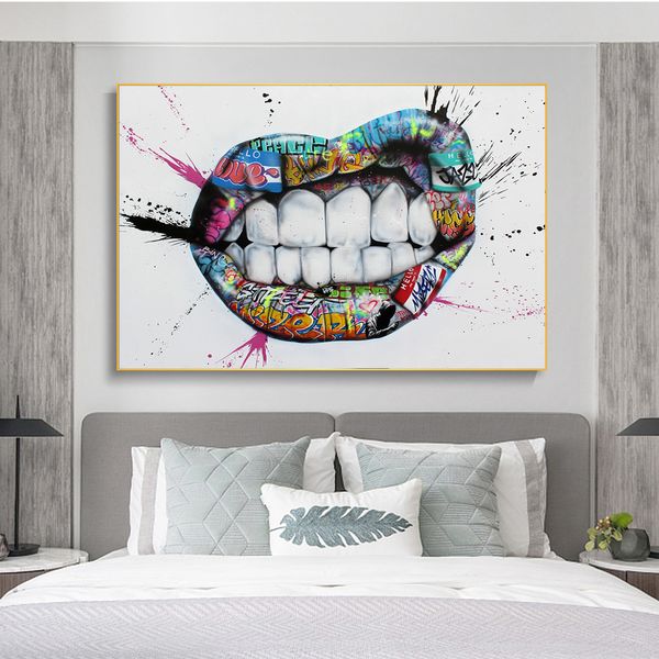 inspiration lips graffitti art canvas posters and prints street kiss art canvas paintings wall art pictures for living room wall 
inspiration lips graffitti art canvas posters and prints street kiss art canvas paintings wall art pictures for living room wall