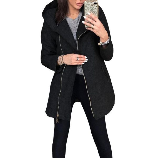 warm coat parka female portable outwear women fashion solid color thicken wadded hooded coat zipper midi hooded jacket outwear, Black
warm coat parka female portable outwear women fashion solid color thicken wadded hooded coat zipper midi hooded jacket outwear, Black