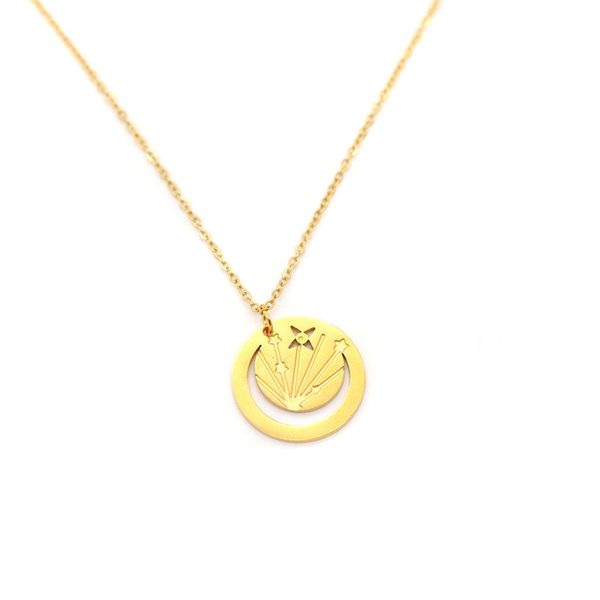 fashion stainless steel necklace gold heart flower half moon hollow for women friend holiday jewelry gift 46.5cm - 44.5cm 1 pc, Silver
fashion stainless steel necklace gold heart flower half moon hollow for women friend holiday jewelry gift 46.5cm - 44.5cm 1 pc, Silver