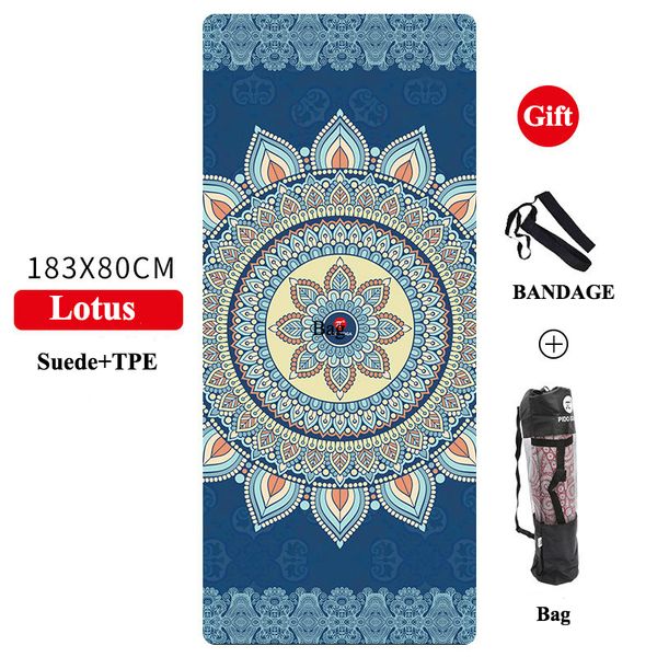1830mm*800mm suede tpe gym mats 6mm thick non-slip lotus print position line exercise fitness gymnastic folding yoga mat
1830mm*800mm suede tpe gym mats 6mm thick non-slip lotus print position line exercise fitness gymnastic folding yoga mat