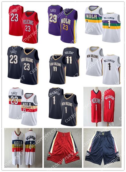 ncaa new pelicans orleans 1 williamson 23 davis 9 rondo high school anthony zion college jersey city basketball jerseys, Black 
ncaa new pelicans orleans 1 williamson 23 davis 9 rondo high school anthony zion college jersey city basketball jerseys, Black