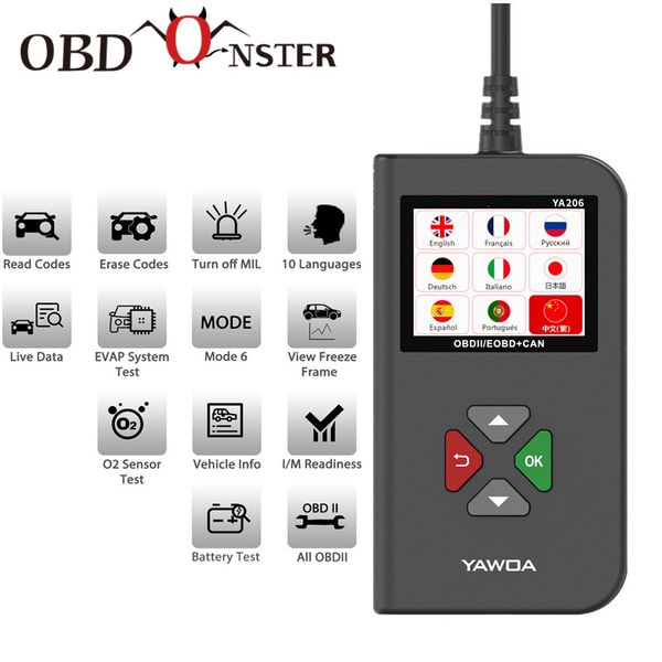 car diagnostic tool engine odb2 error code reader ya206 update obd2 scanner full obdii multi-language automotive scanner
car diagnostic tool engine odb2 error code reader ya206 update obd2 scanner full obdii multi-language automotive scanner