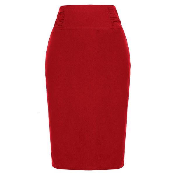 women skirt office lady work wear business stretch high waist shirred waist detail hips wrapped slim knee solid pencil skirt, Black
women skirt office lady work wear business stretch high waist shirred waist detail hips wrapped slim knee solid pencil skirt, Black