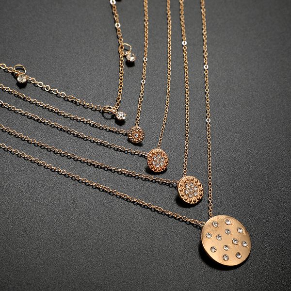 2021 new rhinestone circle pendant necklace gold choker necklace alloy women beach necklace jewelry girlfriend gift, Silver
2021 new rhinestone circle pendant necklace gold choker necklace alloy women beach necklace jewelry girlfriend gift, Silver