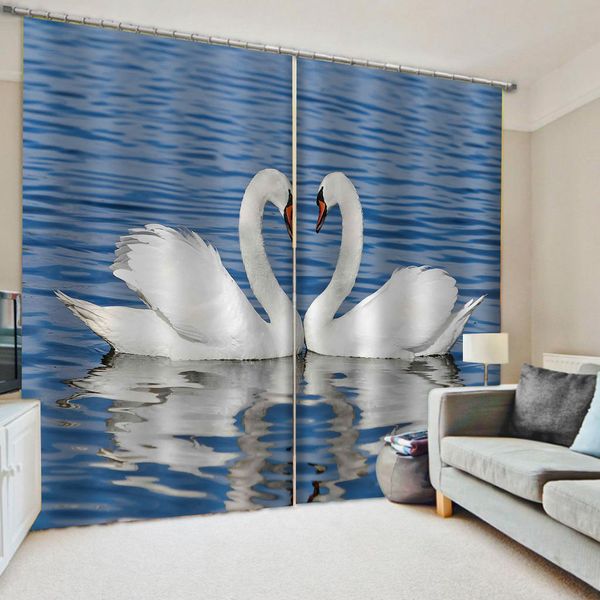 luxury blackout 3d window curtains for living room bedroom blue lake curtains swan curtain decoration curtains
luxury blackout 3d window curtains for living room bedroom blue lake curtains swan curtain decoration curtains