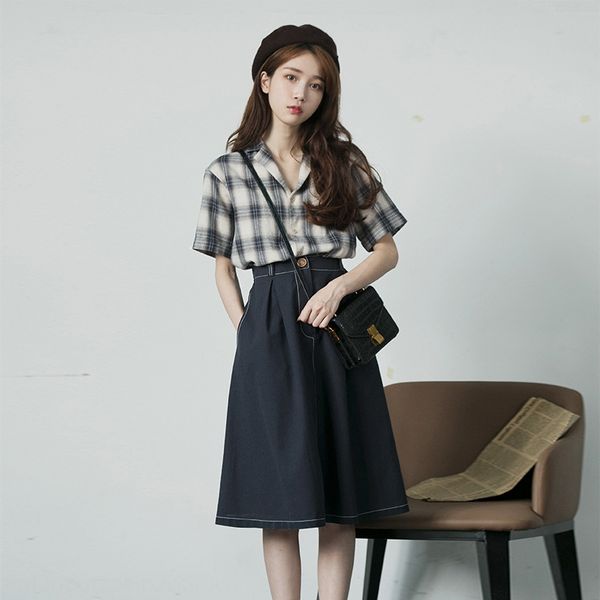 2020 new western style young and light mature style gentle wear salt sweet suit shirt shirt dress dress children's summer, Gray
2020 new western style young and light mature style gentle wear salt sweet suit shirt shirt dress dress children's summer, Gray
