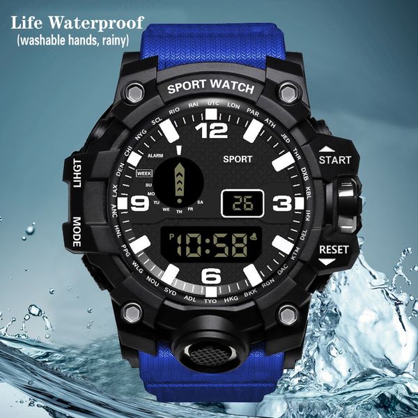 xfhiw ins style electronic for female students waterproof sports korean electronic watch watch style simple leisure junior high school stude, Blue
xfhiw ins style electronic for female students waterproof sports korean electronic watch watch style simple leisure junior high school stude, Blue