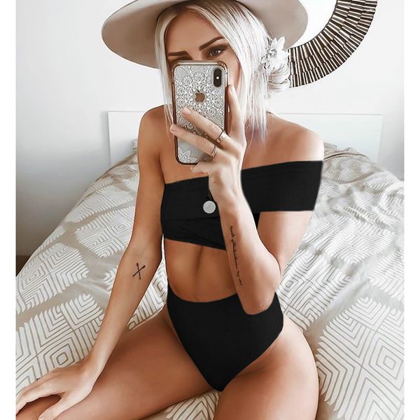 2020 new one shoulder bikinis swimsuit women swimwear solid bikini high waist bathing suits summer beach wear swimming suit
2020 new one shoulder bikinis swimsuit women swimwear solid bikini high waist bathing suits summer beach wear swimming suit