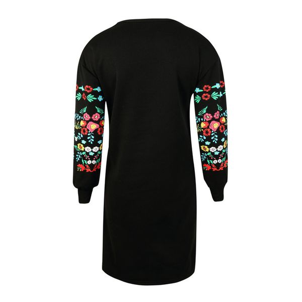 4color s 3xl dresses women embroidery floral dress 2020 new long sleeve o neck loose knee length womens dress spring autumn, Black;gray
4color s 3xl dresses women embroidery floral dress 2020 new long sleeve o neck loose knee length womens dress spring autumn, Black;gray
