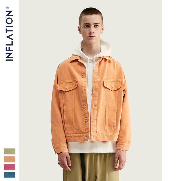 inflation men candy color denim jacket men autumn fashion casual cotton jean jacket male hip hop streetwear denim 9719w, Black;brown
inflation men candy color denim jacket men autumn fashion casual cotton jean jacket male hip hop streetwear denim 9719w, Black;brown