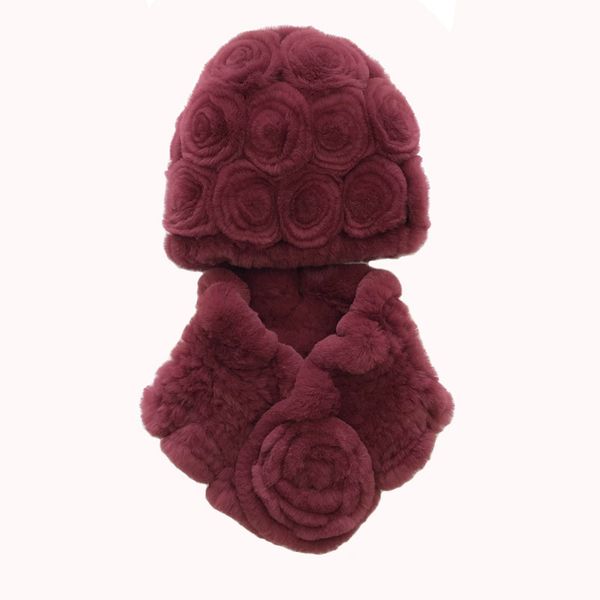 2020 rex fur hat scarf set new female winter rose hat thickened warm ear protection fur woven wraps for the elderly, Blue;gray
2020 rex fur hat scarf set new female winter rose hat thickened warm ear protection fur woven wraps for the elderly, Blue;gray