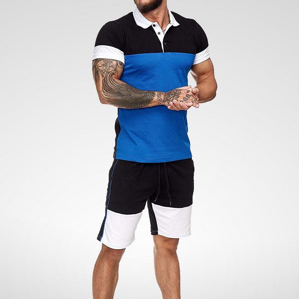 mens short sets summer casual 2 piece set colorblock shirt track suits 2020 male t shirt shorts cotton tracksuits, Gray
mens short sets summer casual 2 piece set colorblock shirt track suits 2020 male t shirt shorts cotton tracksuits, Gray