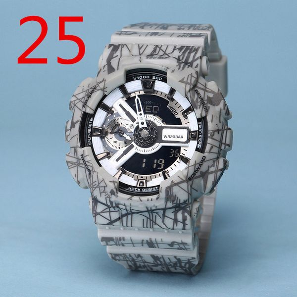 brand men boy rubber strap led multifunction wrist watch contains box and instruction manual waterproof can swim ga #21-40, Slivery;brown
brand men boy rubber strap led multifunction wrist watch contains box and instruction manual waterproof can swim ga #21-40, Slivery;brown