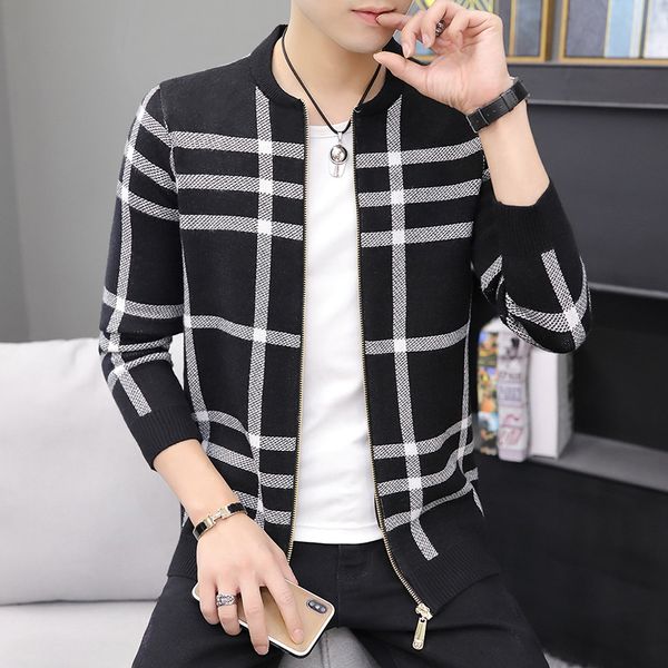 men's sweaters men o-neck cotton cardigan patchwork long sleeve zipper autumn winter warm perfect quality clothes knitted casual sweate, White;black
men's sweaters men o-neck cotton cardigan patchwork long sleeve zipper autumn winter warm perfect quality clothes knitted casual sweate, White;black