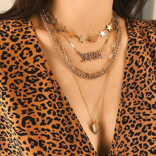 shixin punk love heart choker necklaces for women thick multilayer chain p locket pendant necklaces star trendy 2020 jewelry, Silver
shixin punk love heart choker necklaces for women thick multilayer chain p locket pendant necklaces star trendy 2020 jewelry, Silver