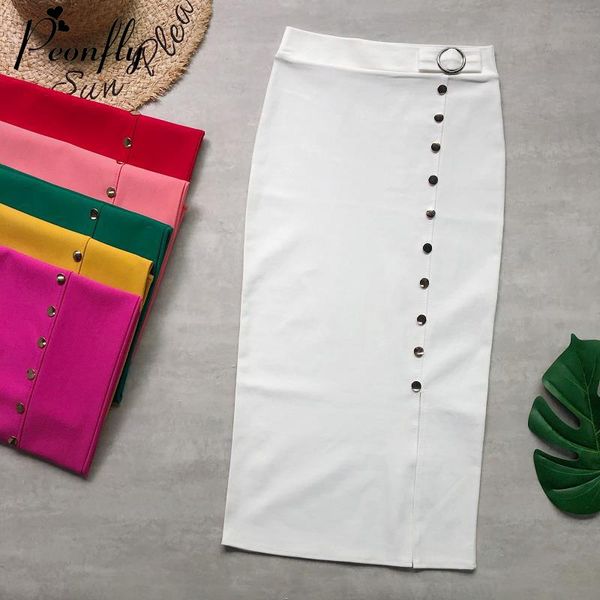 peonfly solid color pencil skirts women casual single breasted skirts elastic high waist mid calf office lady slim, Black
peonfly solid color pencil skirts women casual single breasted skirts elastic high waist mid calf office lady slim, Black