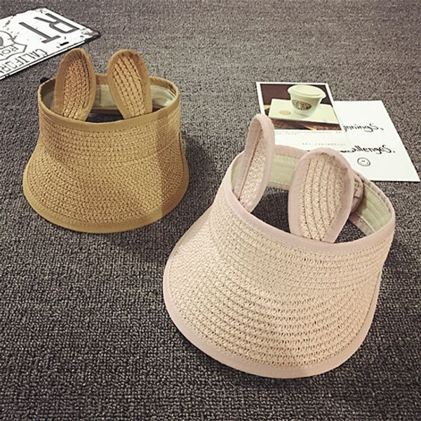 2020 korean style rabbit ear baby woven empty magic sticker outdoor children's sun magic straw straw hat hat tide, Yellow
2020 korean style rabbit ear baby woven empty magic sticker outdoor children's sun magic straw straw hat hat tide, Yellow