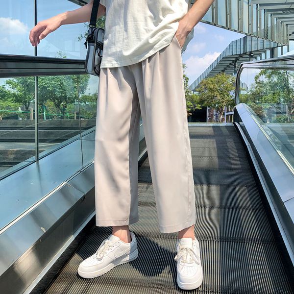 summer korean casual pants men's fashion solid color straight pants men streetwear wild loose wide leg mens m-2xl, Black
summer korean casual pants men's fashion solid color straight pants men streetwear wild loose wide leg mens m-2xl, Black