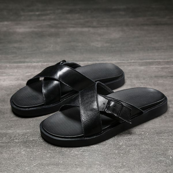 yomior vintage cow leather fashion men shoes outside beach slides flats for male rubber slippers black sandals zapatos de hombre
yomior vintage cow leather fashion men shoes outside beach slides flats for male rubber slippers black sandals zapatos de hombre