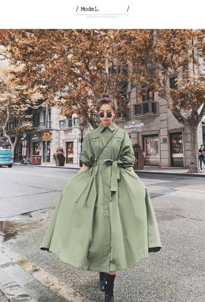 windbreaker dress women's mid-length 2020 new spring and autumn hepburn style waist and thin temperament tooling long skirt jack, Tan;black
windbreaker dress women's mid-length 2020 new spring and autumn hepburn style waist and thin temperament tooling long skirt jack, Tan;black