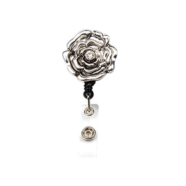 vintage metal crystal badge reel brooch clip fashion flower pearl shape portable smooth retractable id badge holder brooches, Gray
vintage metal crystal badge reel brooch clip fashion flower pearl shape portable smooth retractable id badge holder brooches, Gray