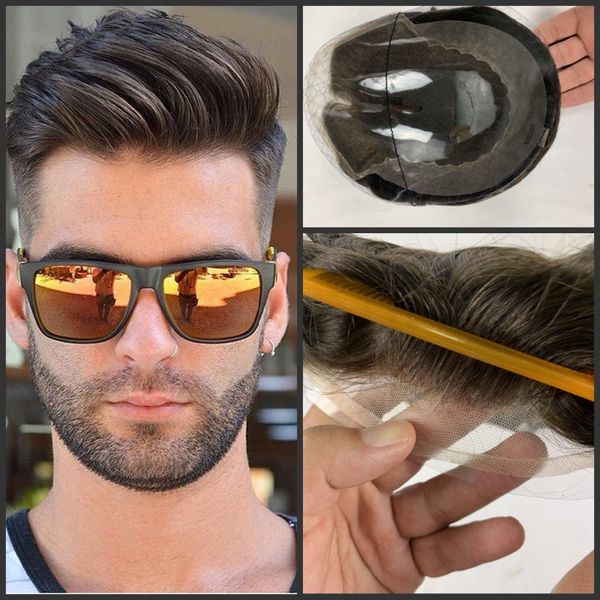 toupee волос человек для мужчин q6 base pu и французский шнурок cap remy волос отбеленные узлы мужские парики шиньоны replacemen, Black
toupee волос человек для мужчин q6 base pu и французский шнурок cap remy волос отбеленные узлы мужские парики шиньоны replacemen, Black
