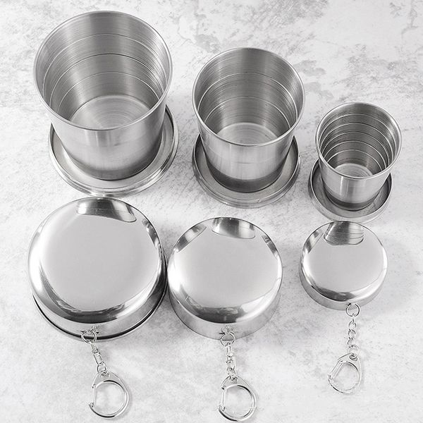 stainless steel camping mug camping folding cup portable outdoor travel demountable collapsible cup with keychain 75ml 150ml 250ml
stainless steel camping mug camping folding cup portable outdoor travel demountable collapsible cup with keychain 75ml 150ml 250ml