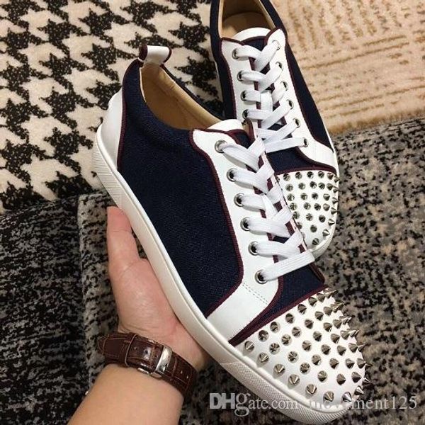 new wholesale lace up luxury brands men,women casual shoes women red bottom sneakers,20 colors walking flat party dress, Black
new wholesale lace up luxury brands men,women casual shoes women red bottom sneakers,20 colors walking flat party dress, Black