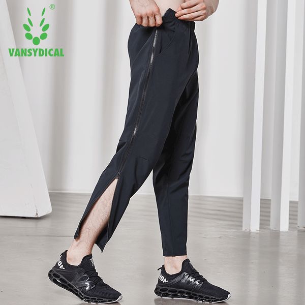 vansydical sport pants men joggers training gym fitness pants male broadside zipper loose running workout long trouser men, Black;blue
vansydical sport pants men joggers training gym fitness pants male broadside zipper loose running workout long trouser men, Black;blue