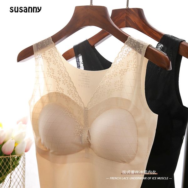 bypqm susanny seamless comfortable steel ring-vest type zero binding underwear bra lace bra belt chest pad lace ice muscle underwear s9, White
bypqm susanny seamless comfortable steel ring-vest type zero binding underwear bra lace bra belt chest pad lace ice muscle underwear s9, White