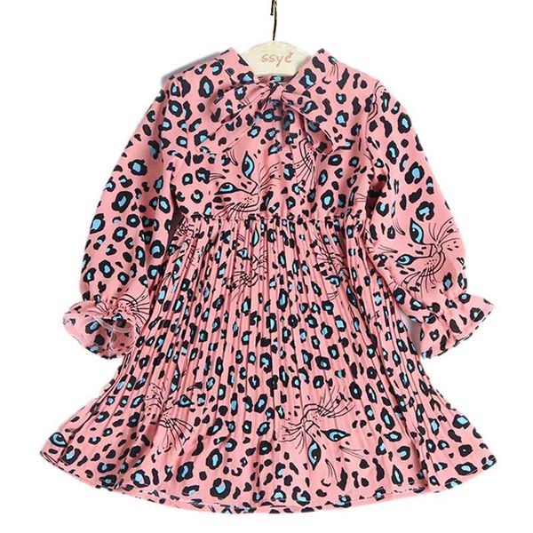 girl's dresses girls 2021 spring children's clothing fashion sweet chiffon long-sleeved lace pleated leopard dress, Red;yellow
girl's dresses girls 2021 spring children's clothing fashion sweet chiffon long-sleeved lace pleated leopard dress, Red;yellow