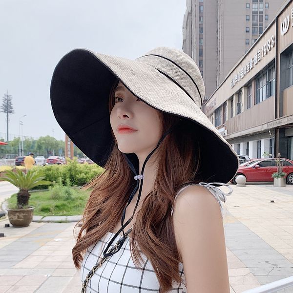 fisherman women's korean style fashionable all-match sun bucket bucket hat enlarged brim sun-proof and uv-proof sun hat, Blue;gray
fisherman women's korean style fashionable all-match sun bucket bucket hat enlarged brim sun-proof and uv-proof sun hat, Blue;gray