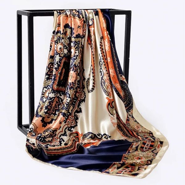fashion silk scarves summer women floral print satin silk scarf female good quality square kerchief shawl hijab, Blue;gray
fashion silk scarves summer women floral print satin silk scarf female good quality square kerchief shawl hijab, Blue;gray