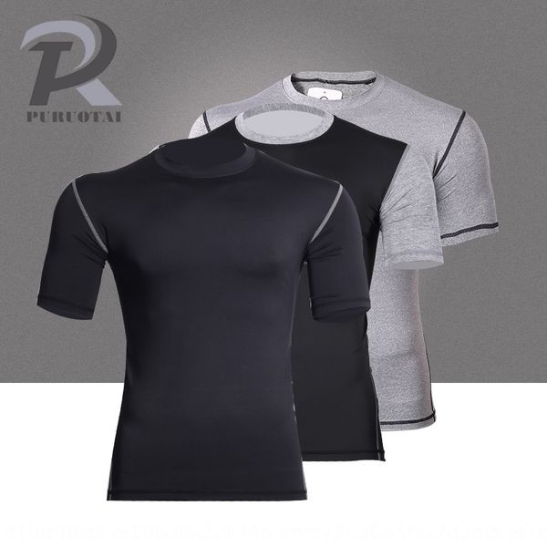 men's tight pants t-shirt tight pants pro sports tights short sleeve stretch quick-drying t-shirt running compression fitness clothes, Black
men's tight pants t-shirt tight pants pro sports tights short sleeve stretch quick-drying t-shirt running compression fitness clothes, Black