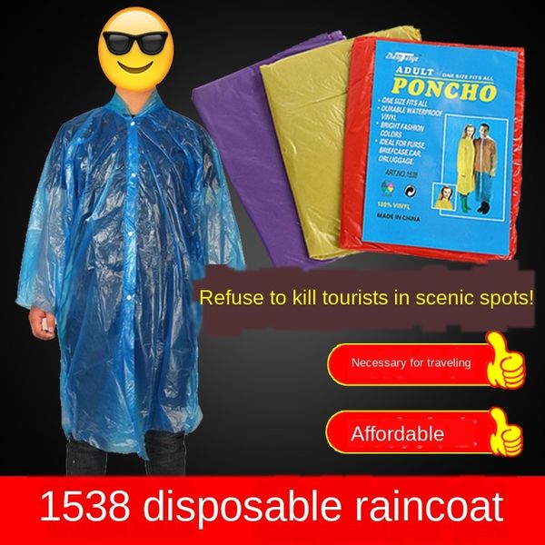 tsijs portable one-piece outdoor hiking thickened pvc disposable portable one-piece disposable raincoat waterproof raincoat out, Black
tsijs portable one-piece outdoor hiking thickened pvc disposable portable one-piece disposable raincoat waterproof raincoat out, Black