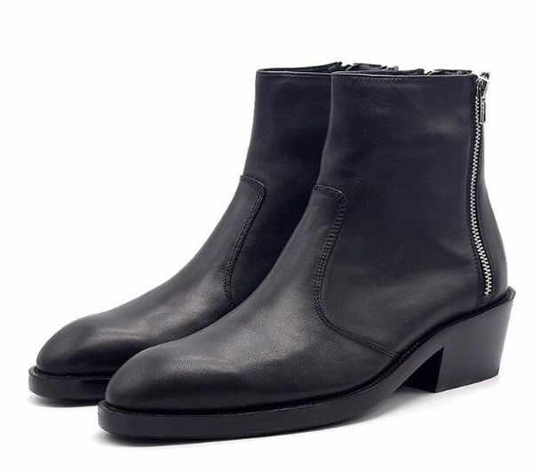 new winter black zipper men's boots pointed toe men ankle boot genuine leather men shoes fashion work boots
new winter black zipper men's boots pointed toe men ankle boot genuine leather men shoes fashion work boots