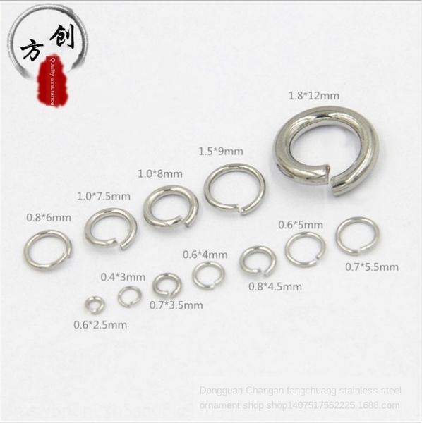 1.4-4.0mm tainle steel wire 1.4-4.0mm stainless steel cutt tangential cutting s flat cutting flat single ring connection ring, Silver
1.4-4.0mm tainle steel wire 1.4-4.0mm stainless steel cutt tangential cutting s flat cutting flat single ring connection ring, Silver