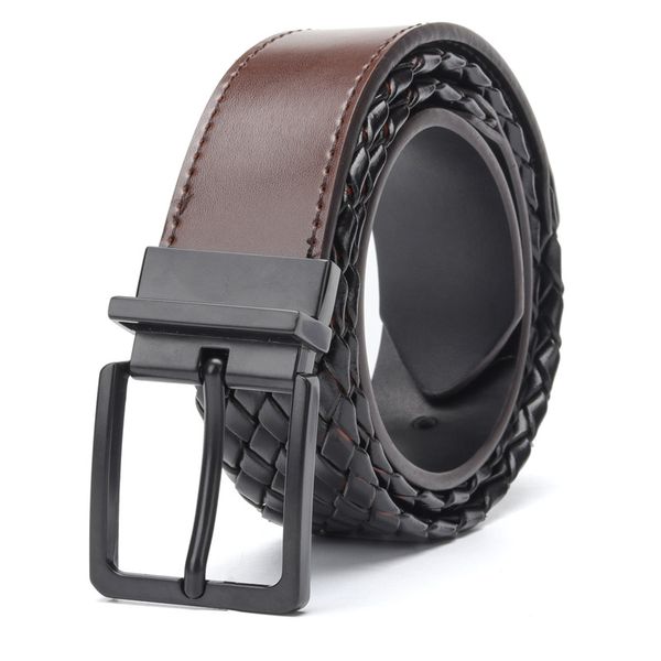 personalized rotating pin buckle double-sided belt leather braided belt men's fashion men and women leather, Black;brown
personalized rotating pin buckle double-sided belt leather braided belt men's fashion men and women leather, Black;brown