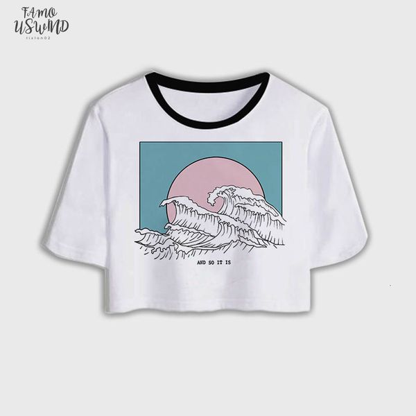 wave japanese print fun short sleeved t shirts harajuku aesthetic printed print tshirt crop women clothes riverdale t shirts, White
wave japanese print fun short sleeved t shirts harajuku aesthetic printed print tshirt crop women clothes riverdale t shirts, White