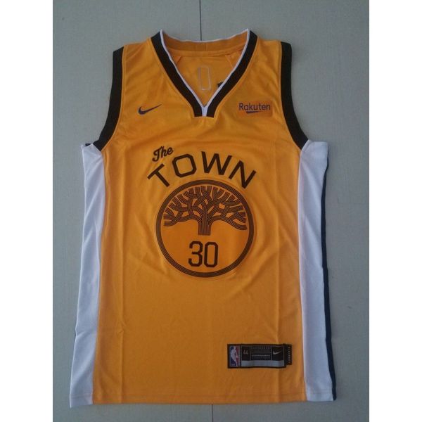 2019-20 new season #30 curry basketball jerseys yellow stitched basketball jerseys, Black;white
2019-20 new season #30 curry basketball jerseys yellow stitched basketball jerseys, Black;white