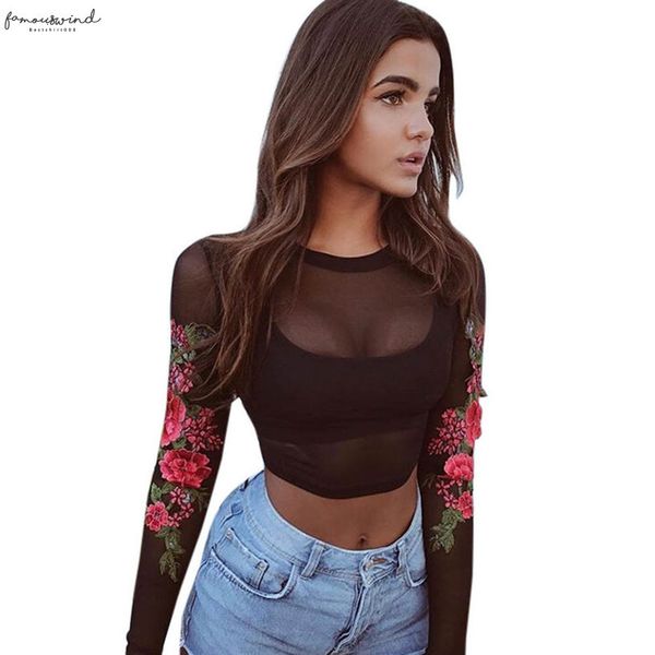 2020 spring summer womens long sleeve black mesh blouses transparent punk club shirt tees beach embroidery a3, White
2020 spring summer womens long sleeve black mesh blouses transparent punk club shirt tees beach embroidery a3, White