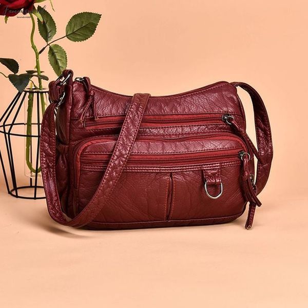 women small bag pu leather crossbody bag multipockets soft washed leather shoulder bag 2 plain colors messenger
women small bag pu leather crossbody bag multipockets soft washed leather shoulder bag 2 plain colors messenger